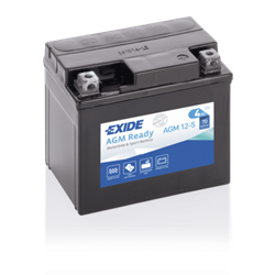 EXIDE motobatéria AGM12V , 4AH , 70A , AGM12-5