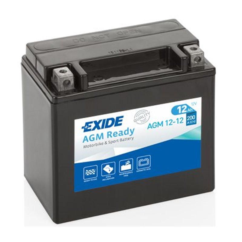 EXIDE motobatéria 12 V,12 Ah, 200 A, AGM12-12