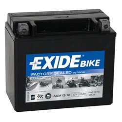 EXIDE motobatéria AGM ,12V, 10 Ah, 150 A, AGM12-10