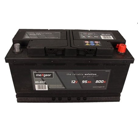 MAXGEAR 95AH Autobateria , 12V, 800A , 595402080 D722, 85-0117