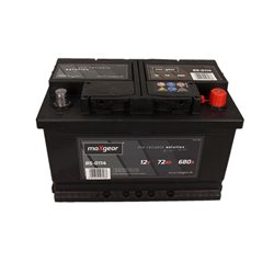 MAXGEAR 72AH Autobateria , 12V, 680A , 572409068 D722, 85-0114