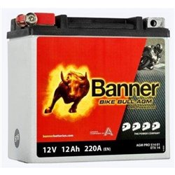 Banner Bike Bull AGMPRO 12AH Motobatéria12V 220A ETX14 514 01