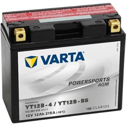 VARTA motobatéria AGM12V, 12AH, 215A, YT12B-4/YT12B-BS, 512 901 019