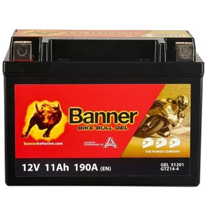 Banner Bike Bull AGM8AH Motobatéria 12V110A GTZ14-4 512 01