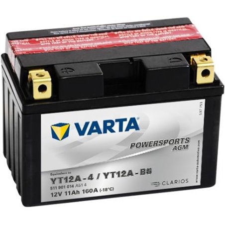 VARTA motobatéria AGM 12V, 11AH , 160A ,511 901 014