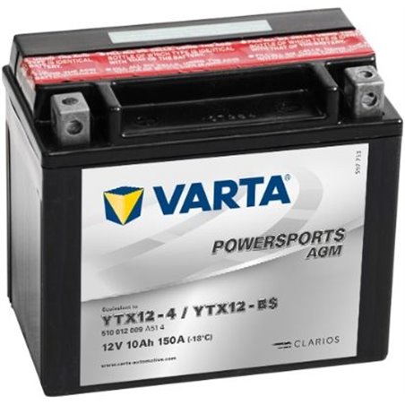 VARTA motobatéria AGM 12V, 10AH , 150A ,510 012 009