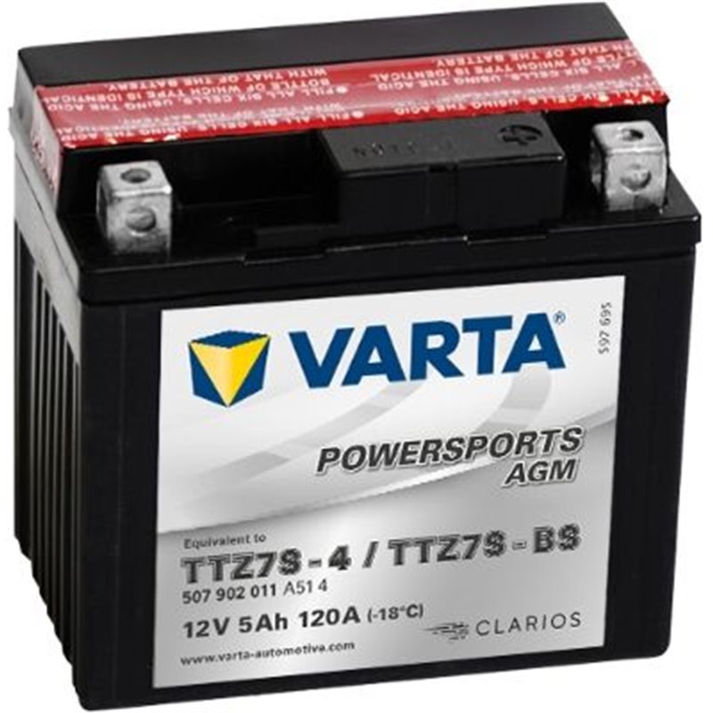 VARTA motobatéria AGM12V , 5AH , 120A ,507 902 011