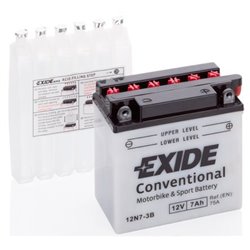 EXIDE motobatéria 12V, 7AH , 75A , 12N7-3B