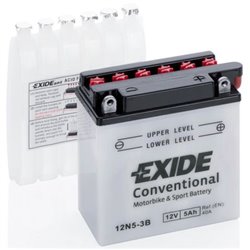 EXIDE motobatéria 12V, 5AH , 40A , 12N5-3B