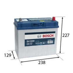 BOSCH S4 45Ah Autobatéria12V , 330A , 0 092 S40 200