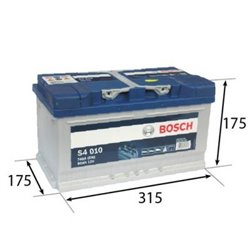 BOSCH S4 80Ah Autobatéria12V , 740A , 0 092 S40 100