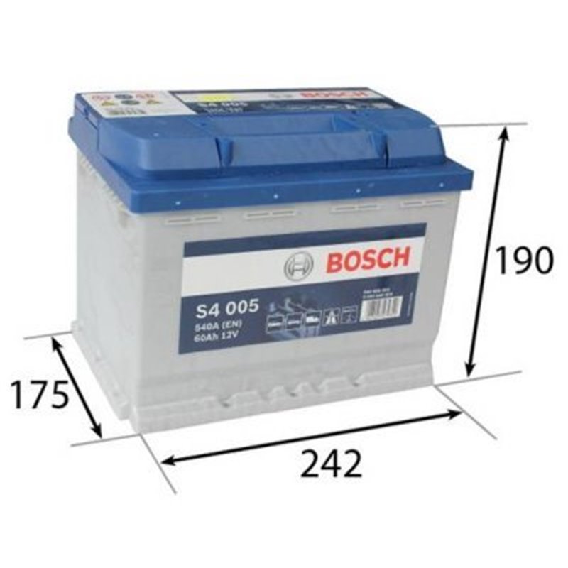 BOSCH S4 60Ah Autobatéria12V , 540A , 0 092 S40 050
