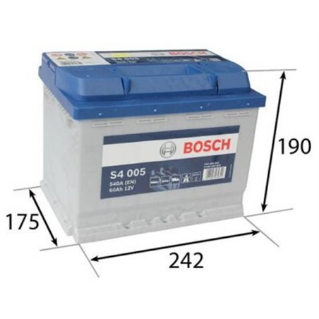 BOSCH S4 60Ah Autobatéria12V , 540A , 0 092 S40 050