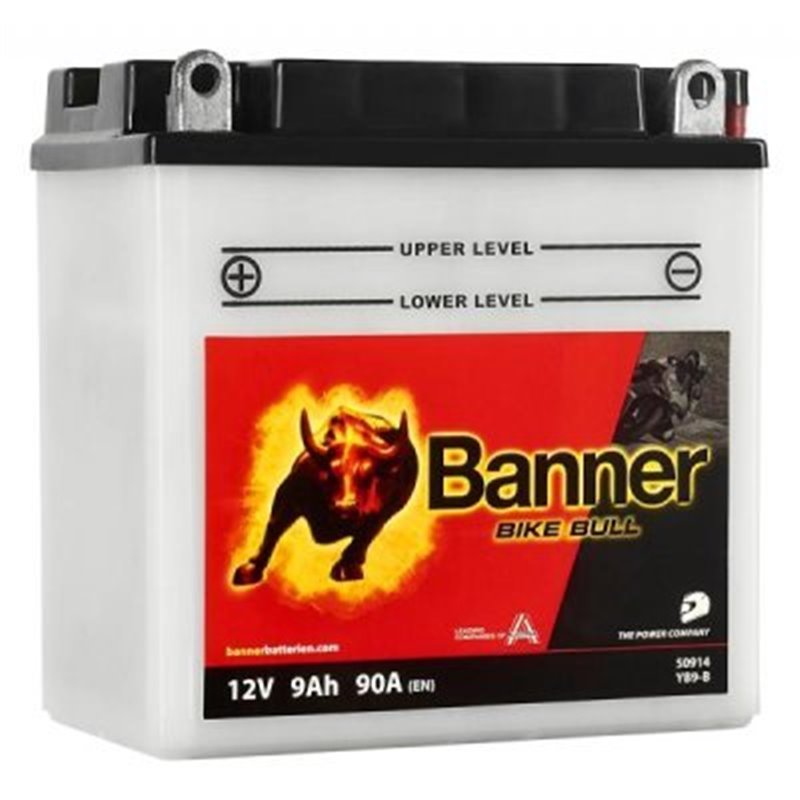 Banner Bike Bull 9AHMotobatéria 12V 90A YB9-B 50914