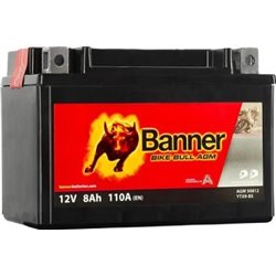 Banner Bike Bull AGM8AH Motobatéria 12V110A YTX9-BS 50812