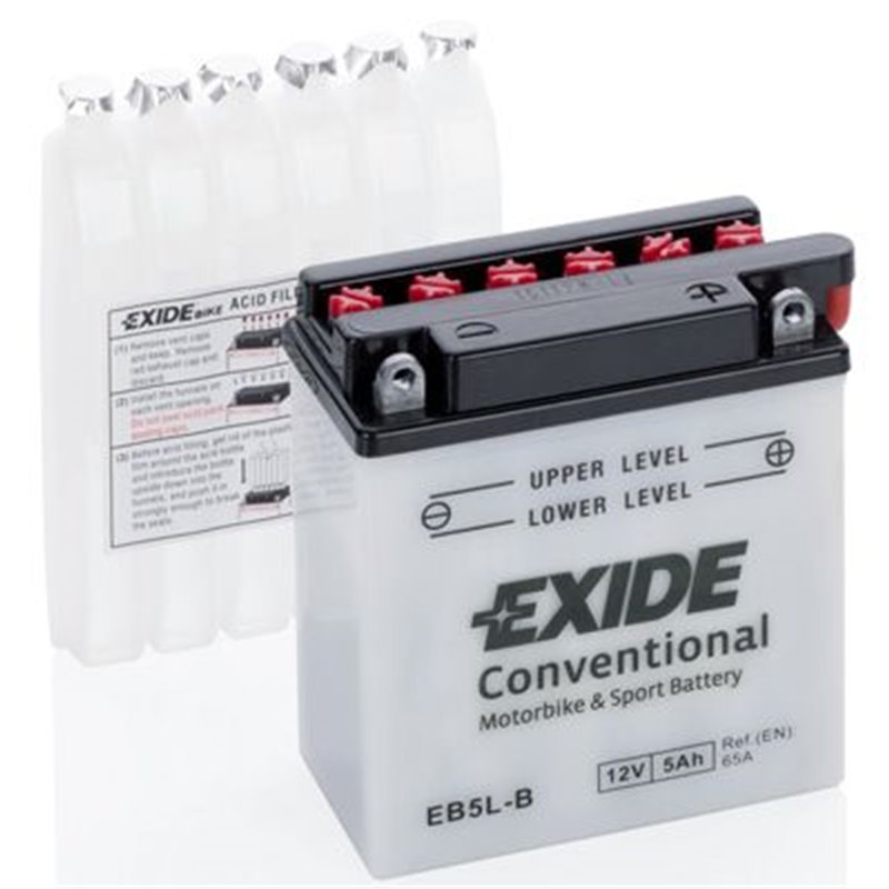 EXIDE motobatéria 12V , 5AH , 65A , EB5L-B