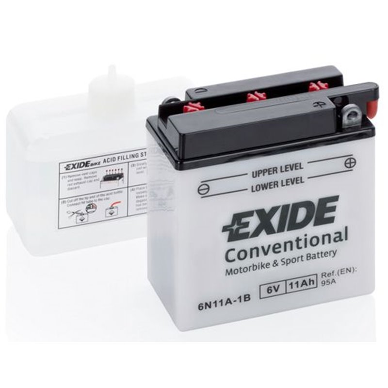 EXIDE motobatéria 6V , 11AH , 95A , 6N11A-1B