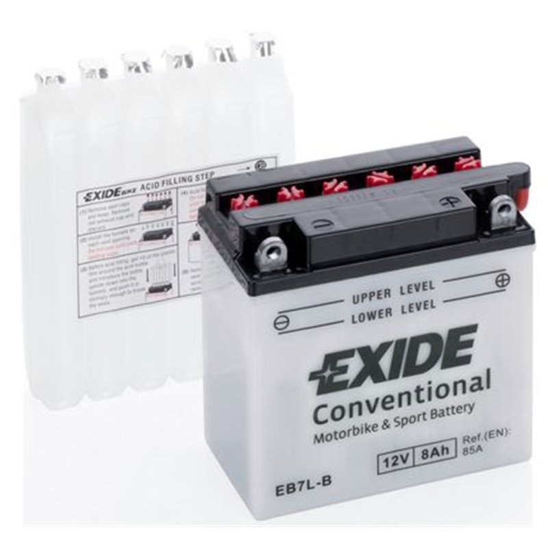 EXIDE motobatéria 12V , 8AH , 85A , EB7L-B