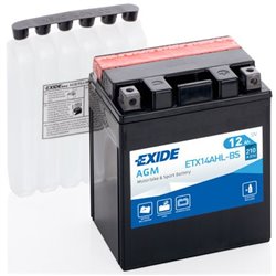 EXIDE motobatéria 12 V, 12 Ah, 210 A, ETX14AHL-BS