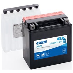 EXIDE motobatéria AGM 12V, 18Ah, 230A, ETX20CH-BS