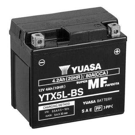 YUASA motobatéria 12 V,4,2 Ah, 80A, YTX5L-BS