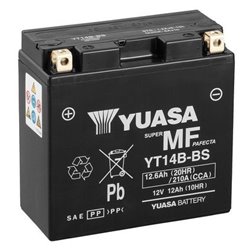 YUASA motobatéria 12 V, 12,6 Ah, 210A, YT14B-BS