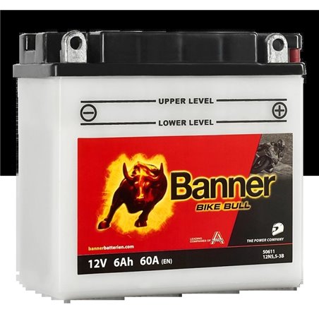 Banner Bike Bull 5,5AH Motobatéria 12V 70A 12N5,5-3B 50611