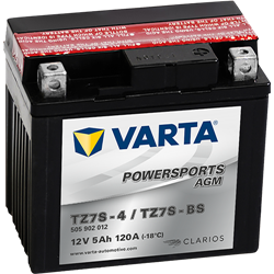 VARTA motobatéria AGM 12V 5AH 120A YTZ7S-BS 505 902 012