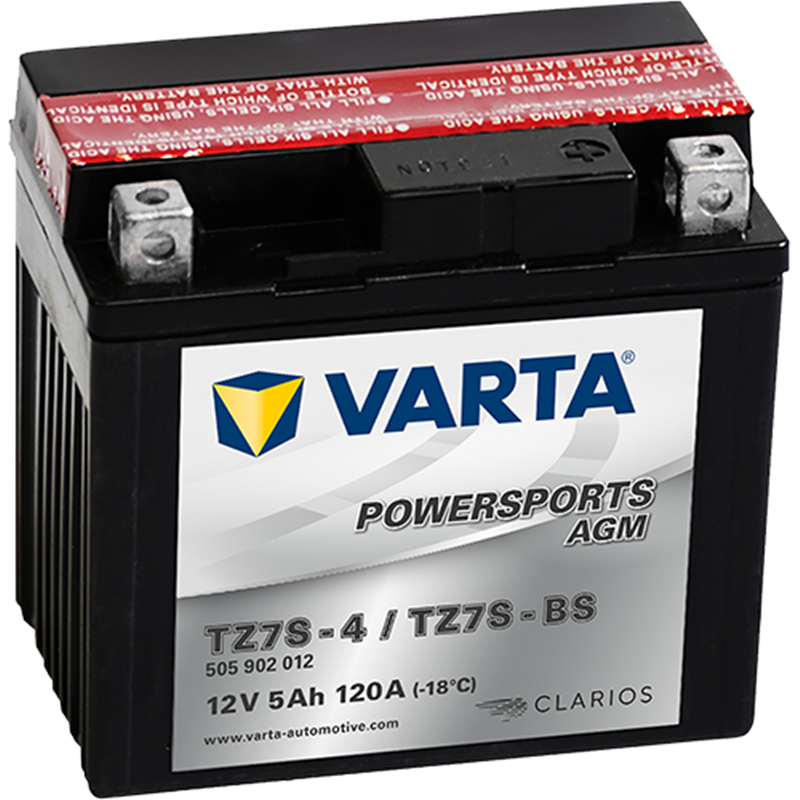 VARTA motobatéria AGM 12V 5AH 120A YTZ7S-BS 505 902 012