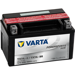 VARTA motobatéria AGM 12V 6AH 105A YTX7A-4 506 015 011