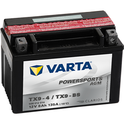 VARTA motobatéria AGM 12V 8AH 135A YTX9-4 508 012 014