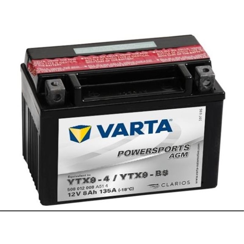 VARTA motobatéria AGM 12V 8AH 135A YTX9-BS 508 012 008