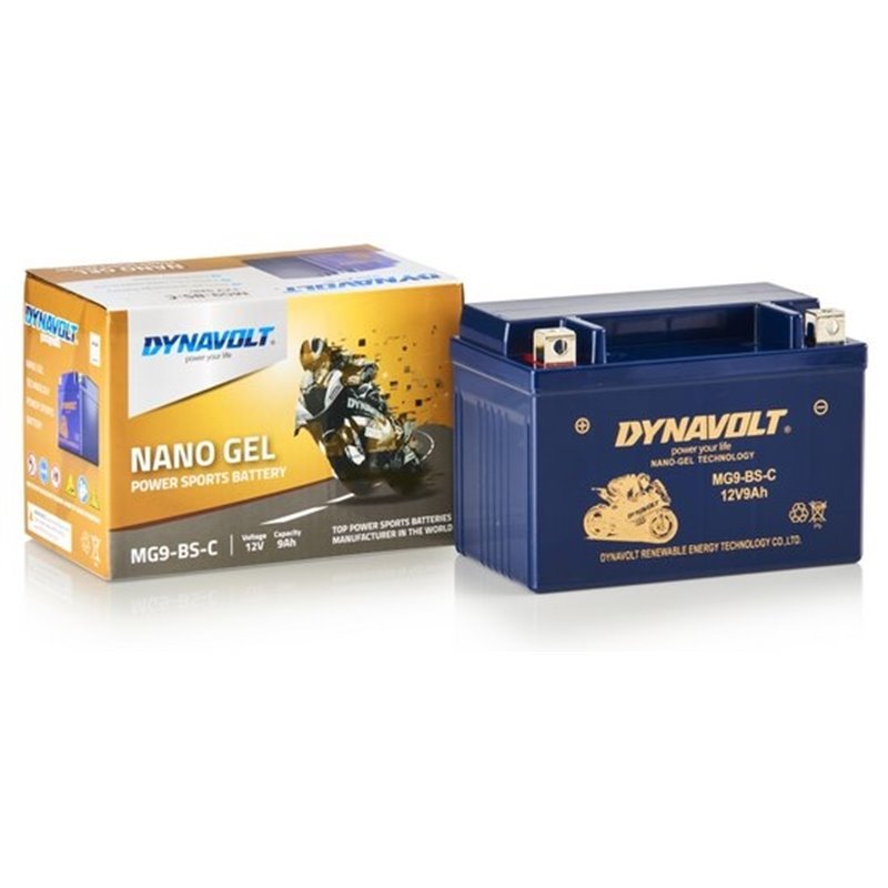 DYNAVOLT motobatéria GEL NANO 12V 9AH 145A MG9-BS