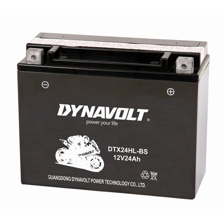 DYNAVOLT motobatéria AGM DRY 12V 24AH 310A DTX24HL-BS
