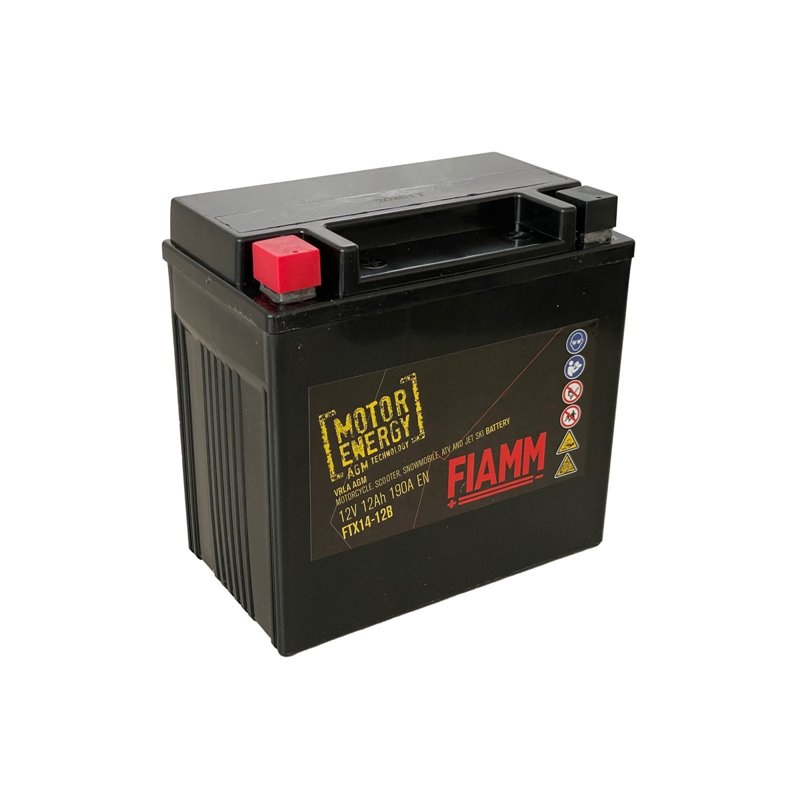 FIAMM motobateria AGM 12V, 12Ah, 190A, FTX14-12B
