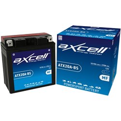 AXCELL motobatéria 12V 18Ah AGM DRY, ATX20A-BS