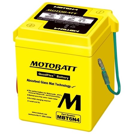 MOTOBATT motobatéria 12V, 4AH, 90A L+ MBT6N4