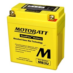 MOTOBATT motobatéria 12V, 3AH, 50A P+ MB3U