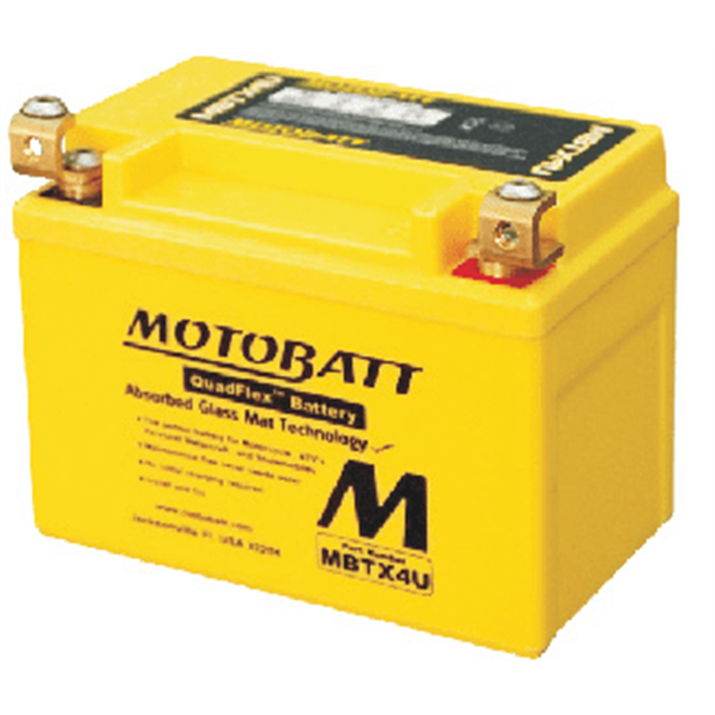 MOTOBATT motobatéria 12V, 4,7Ah, 70A, MBTX4U