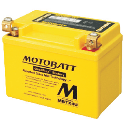 MOTOBATT motobatéria 12V, 4,7Ah, 70A, MBTX4U