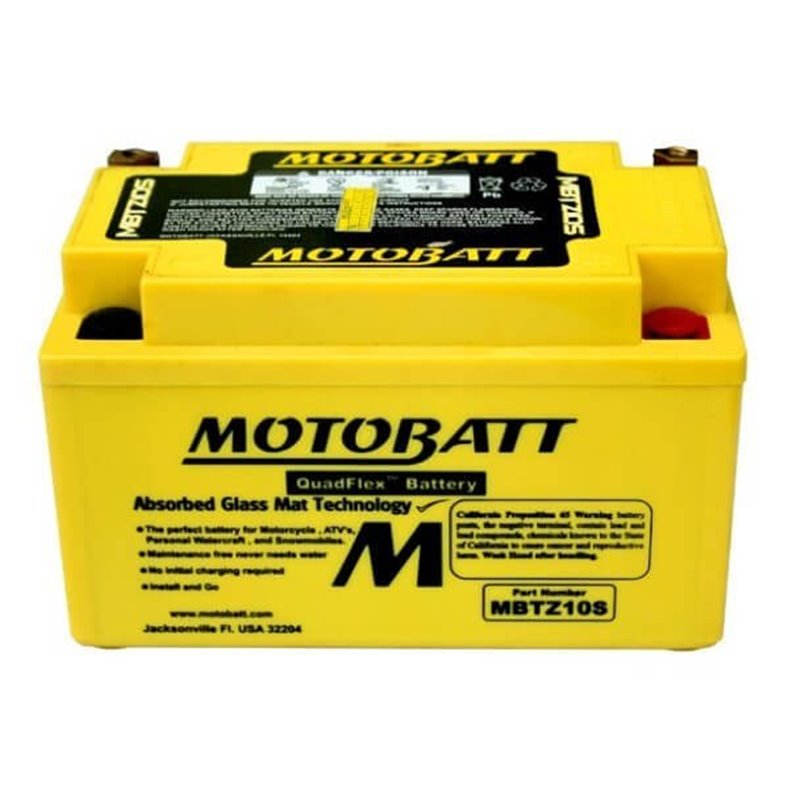 MOTOBATT motobatéria 12V, 8,6Ah, 140A, (P+L) MBTZ10S