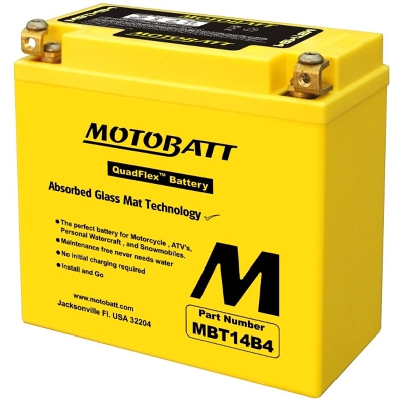 MOTOBATT motobatéria 12V, 13AH, 175A L+, MBT14B4
