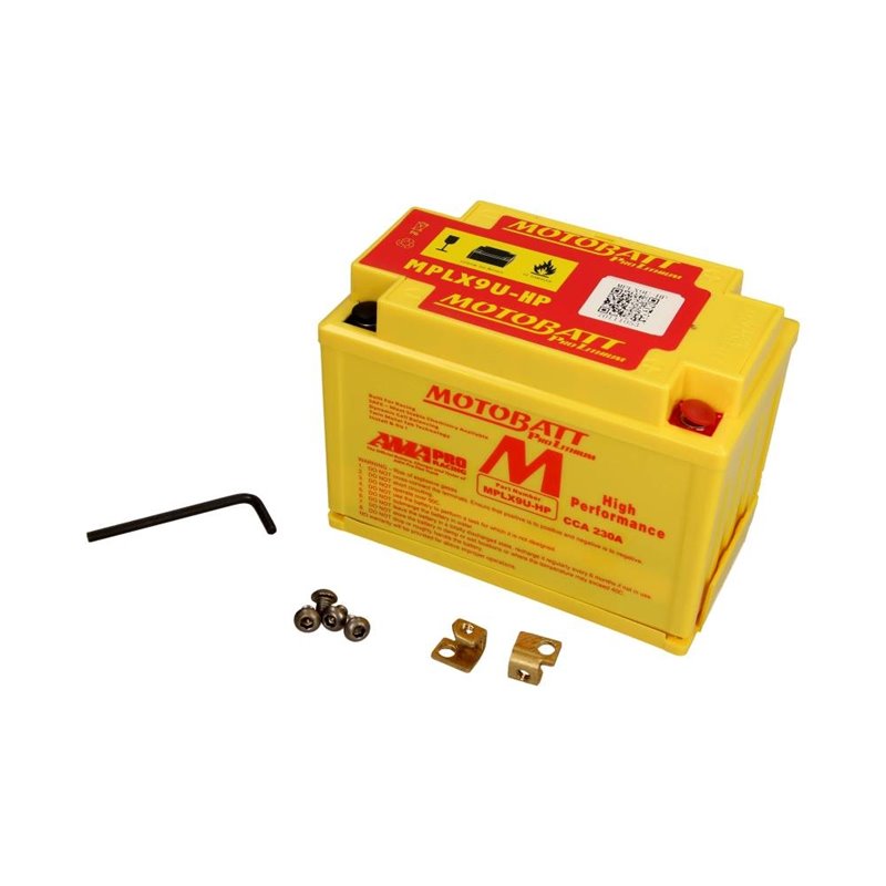 MOTOBATT motobatéria 12V, 3AH, 230A P+ LITHIUM LIFEPO4, MPLX9U-HP