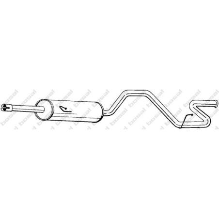 Koncový tlmič výfuku BOSAL 287-357