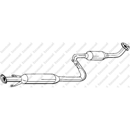 Stredný tlmič výfuku BOSAL 283-781