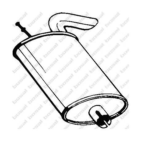 Koncový tlmič výfuku BOSAL 130-205