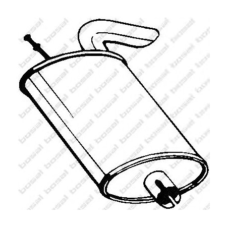 Koncový tlmič výfuku BOSAL 130-205