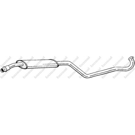 Stredný tlmič výfuku BOSAL 284-219