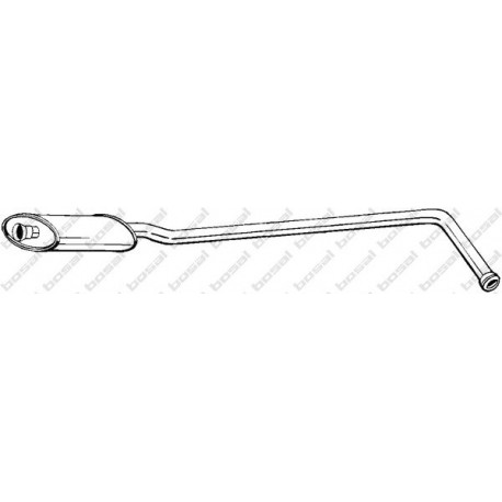 Stredný tlmič výfuku BOSAL 281-417