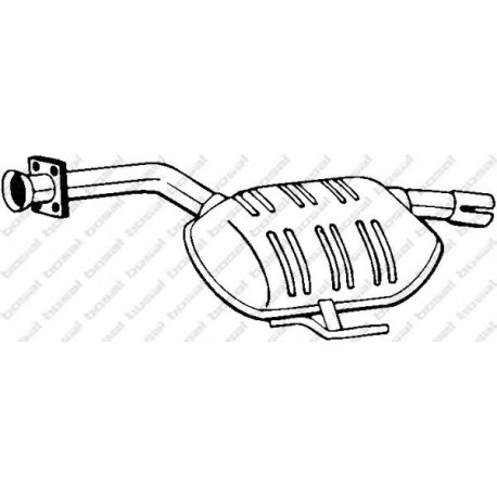 Stredný tlmič výfuku BOSAL 175-253